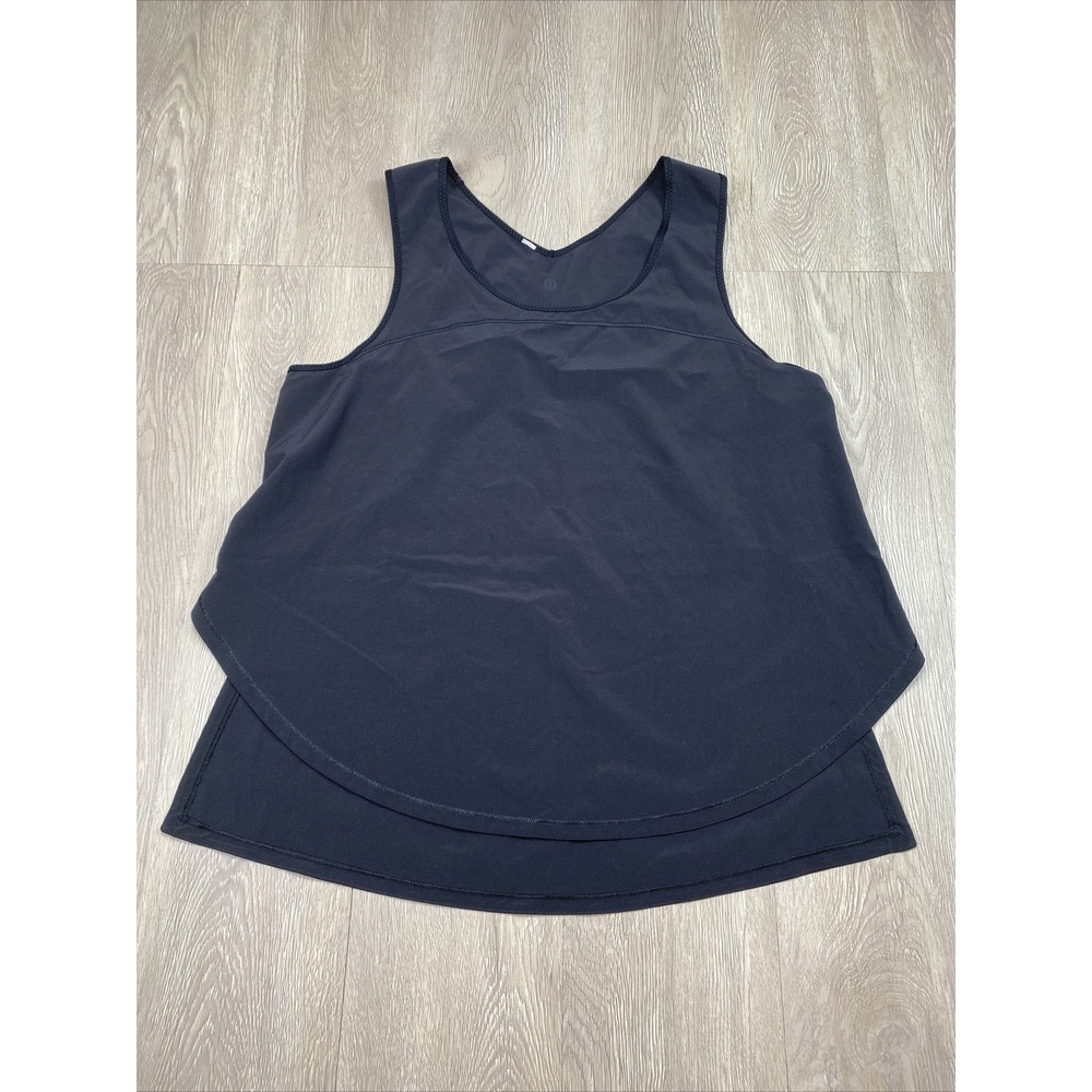 Lululemon Sleeveless Top Black Color Gym Yoga Running Casual Women's